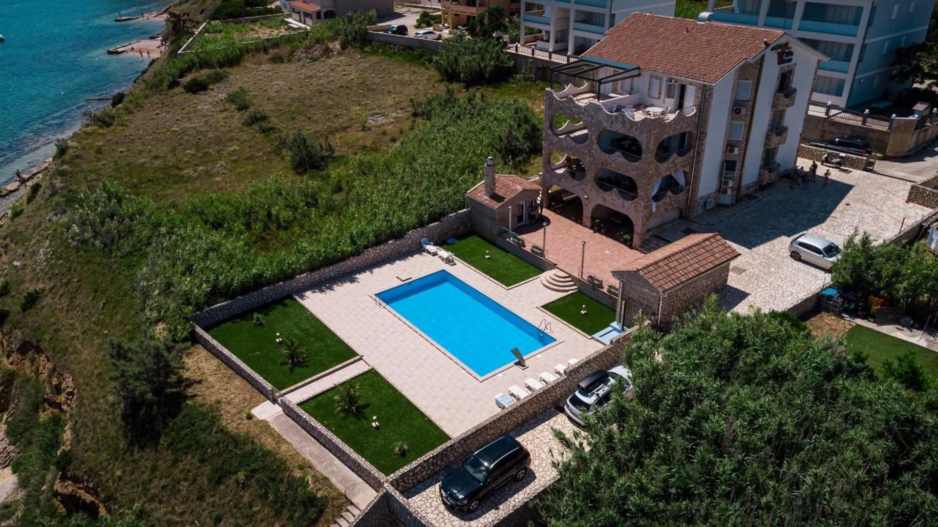 Pool Apartment Galeb Pag Town Chorvatsko